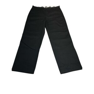 FB County Mens Work Pants 38x32 Black Chino Straight Leg Casual Utility‎ Uniform